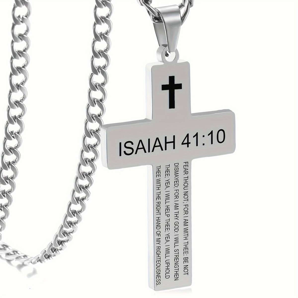 Silvery Jesus Theme Pendant