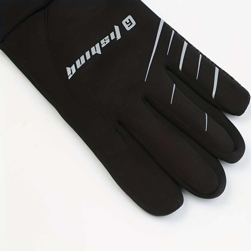 1 Pair Black One Size Outdoor Sports Gloves