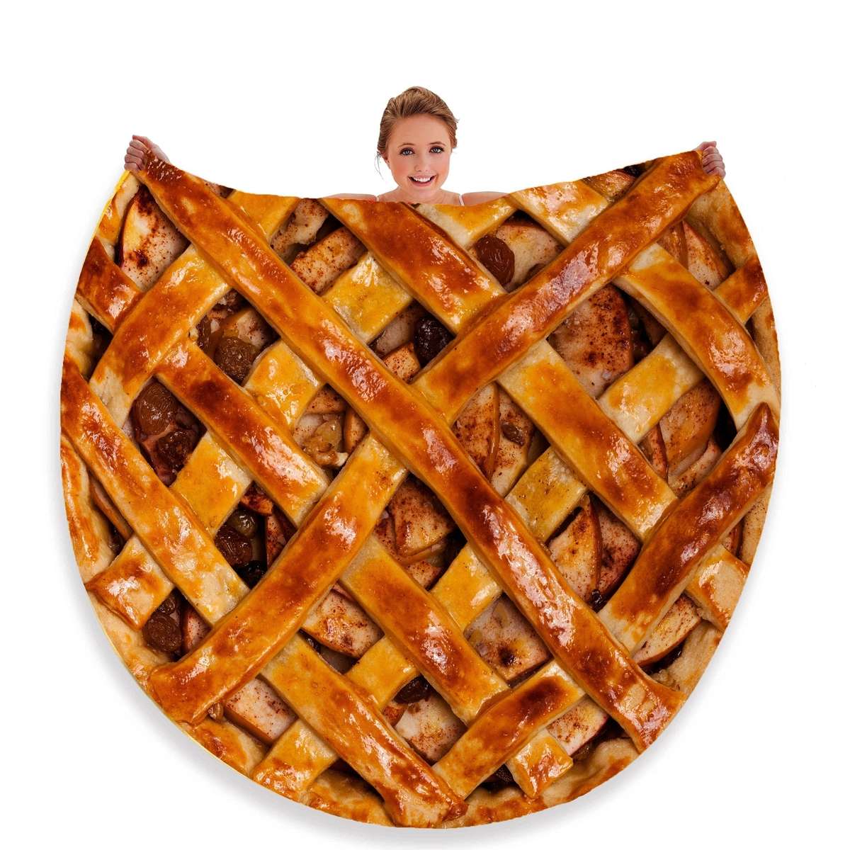 1ps Blanket Size 149.86Cm  1.5M  Style Meat Pizza