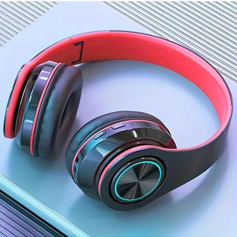 1pc Wireless Headphones With Headband Support Card Insertion Wired Wireless Multifunctional Use Colo