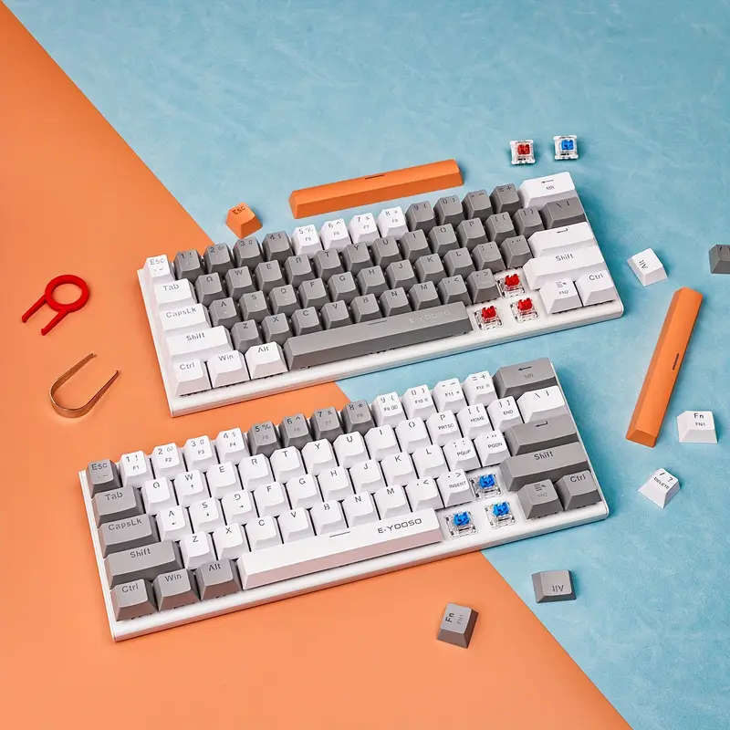 E-YOOSO Z11 60% Mechanical Keyboard, Mechanical Gaming Keyboard Wired With LED Backlit, Ultra-Compac