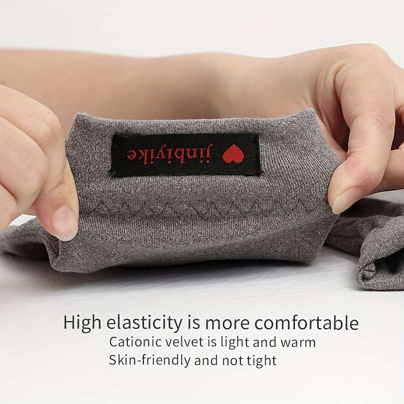 1 Pair Hidden Gray Warm Gloves