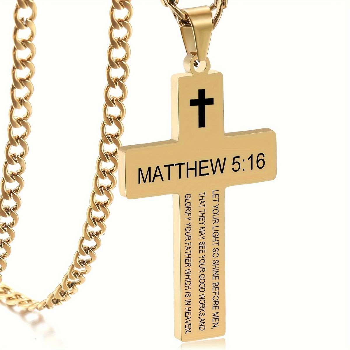 Golden Jesus Theme Pendant