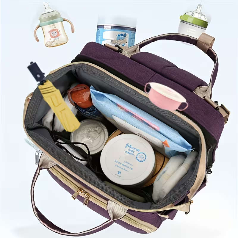 2 in 1 Stroller Organizer Diaper Shoulder Bag