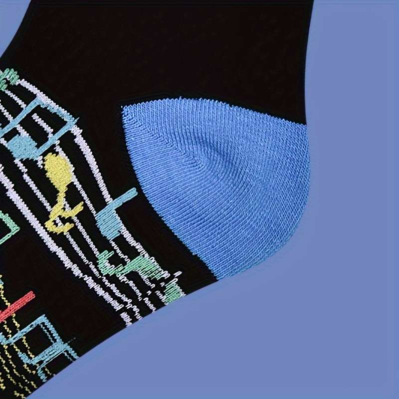 1 Pair Polychrome One Size Socks