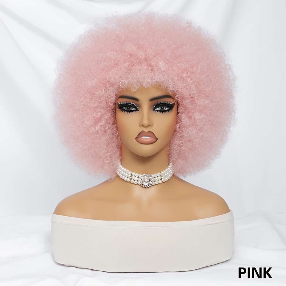 1Pc Pink 25.4cm Fashion Design Wig