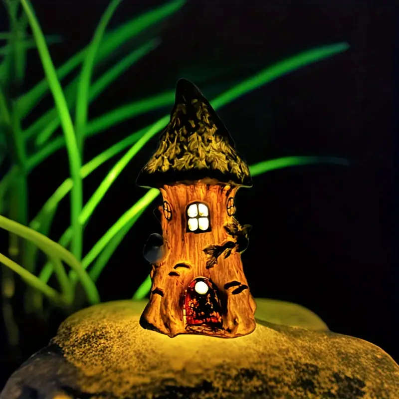 Solar Tree House Lights for Gardens and Patios