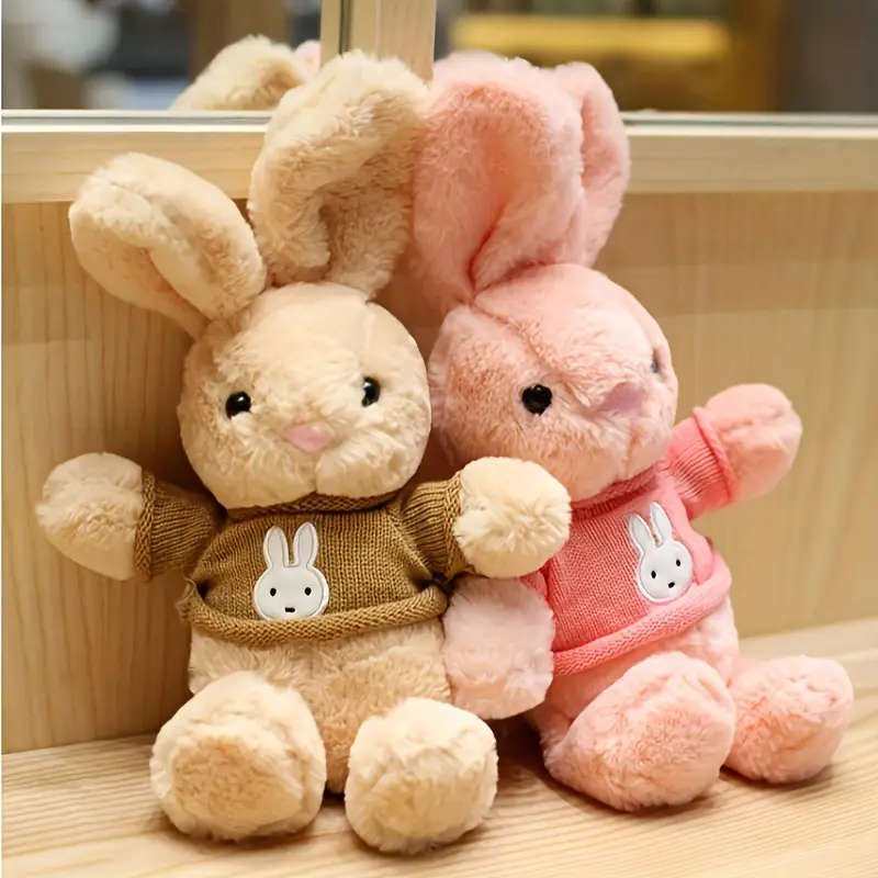Cute Sweater Bunny Plush Toy Blue