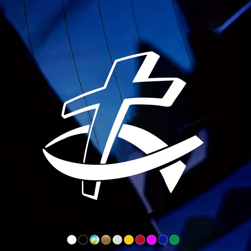 1pc Red Jesus Christian Themed Stickers