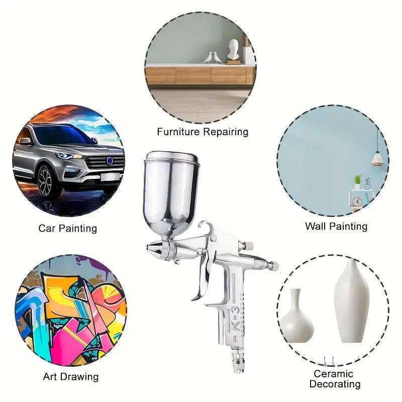 K3 Paint Spray Gun Small Repair Spray Gun Car Small Area Touch-up Furniture Repair Painting Painting