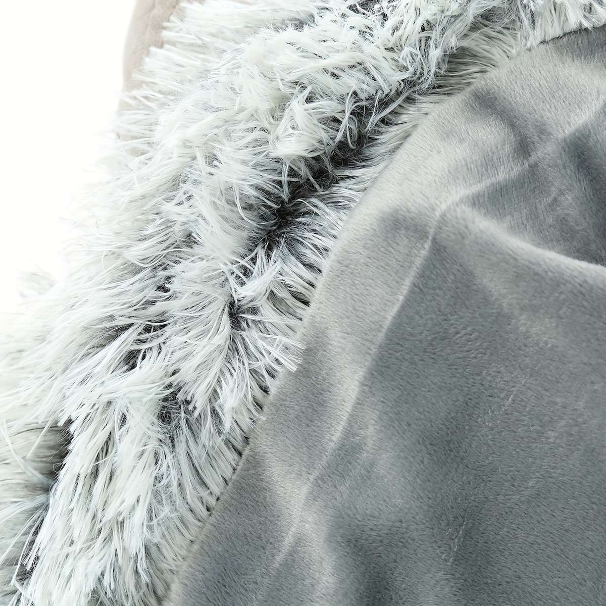 Blanket Color Two Tone Gray size 160x200cm