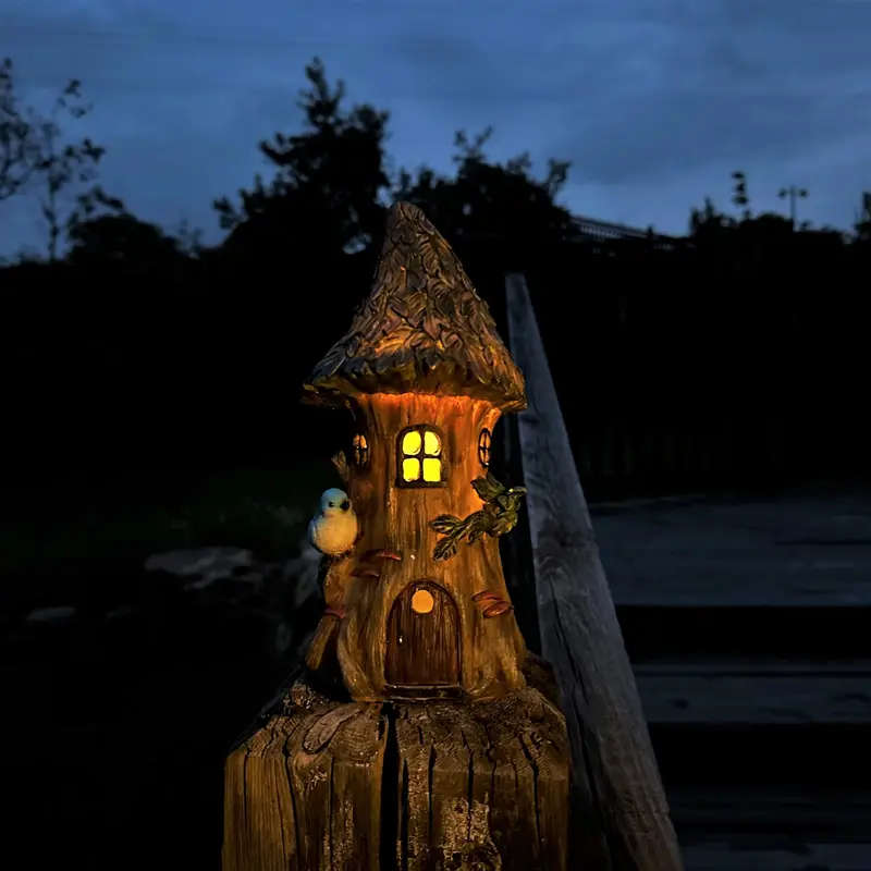 Solar Tree House Lights for Gardens and Patios