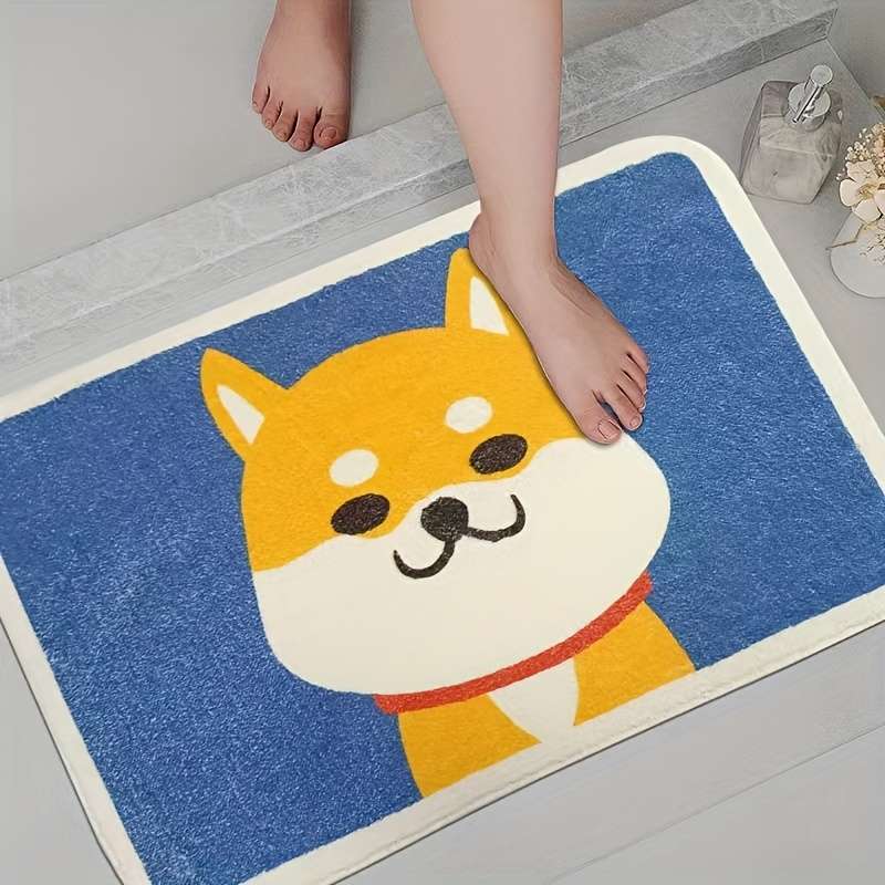 1Pc 50x80cm Puppy Pattern Floor Mat