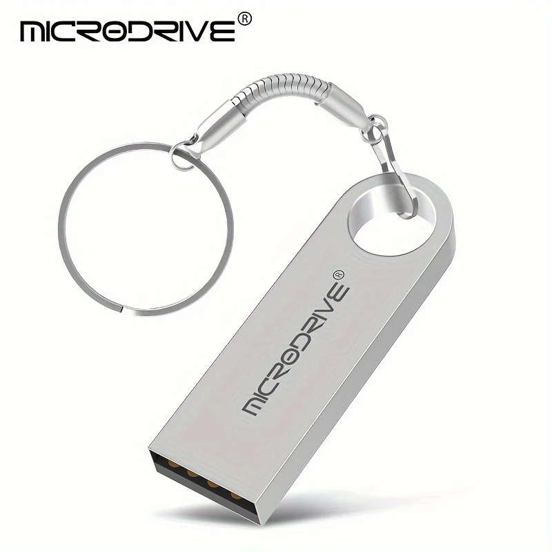 1pc High-Speed USB 2.0 Flash Drive 64GB Storage Options Portable USB Memory Stick with Key Ring