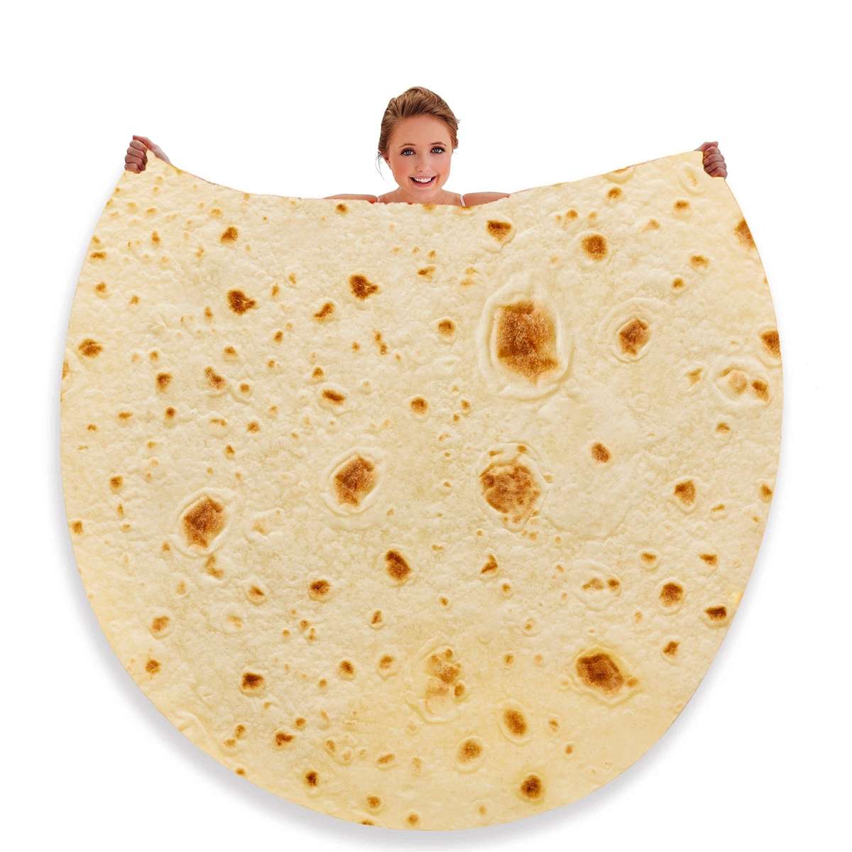 1ps Blanket Size 149.86Cm  1.5M  Style Meat Pizza