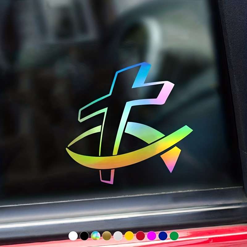 1pc Red Jesus Christian Themed Stickers