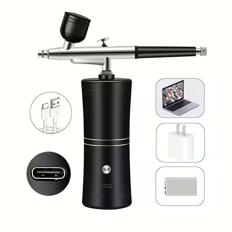 Portable Airbrush Kit with 0.3mm Tip