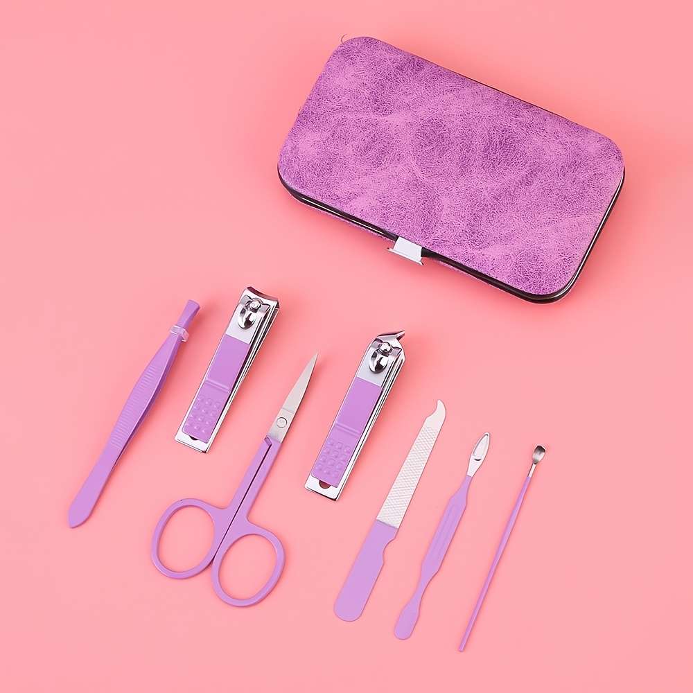 7pcs Set of Maka Purple Nail Clippers
