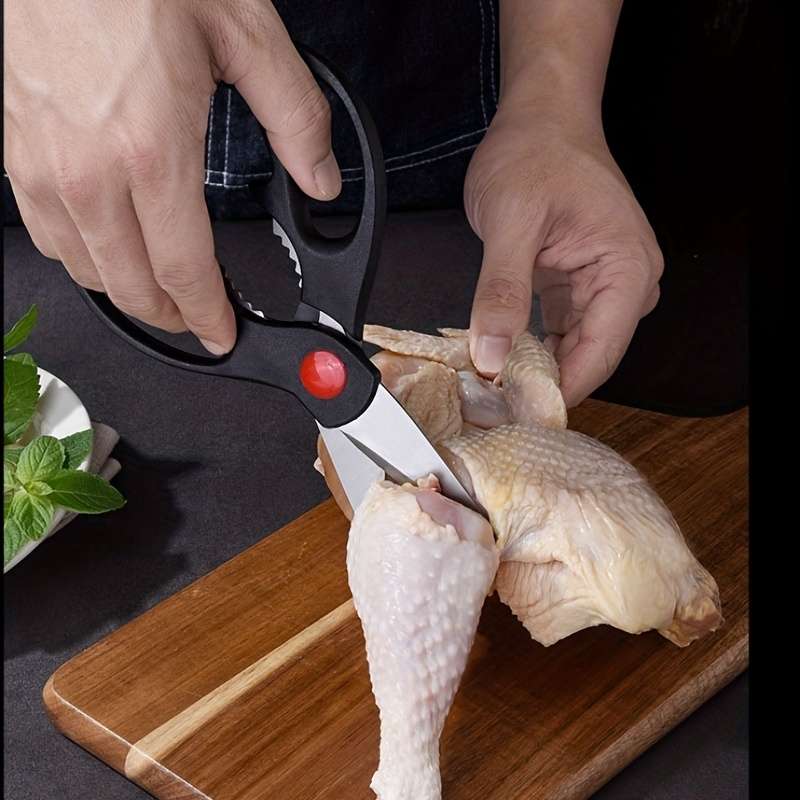3Pcs Stainless Steel Kitchen Shears Strong Meat Scissors Kit