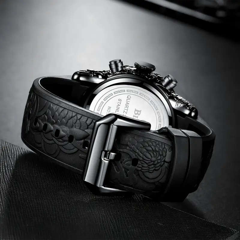 Men's Fashion Black Dragon Designer Watch