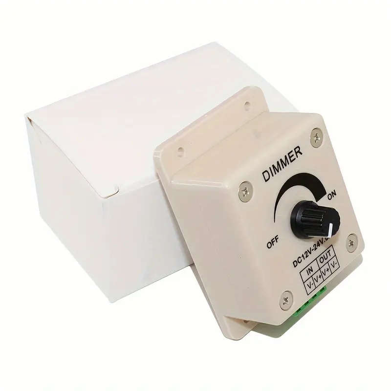 High-Quality Led Strip Light Dimmer Stepless Brightness Control Dc12-24V 8A Easy Install