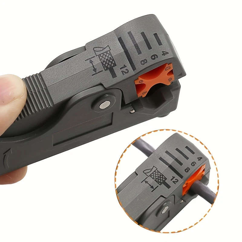 1pc Automatic Multifunctional Wire Stripper And Crimping Tool With Hex Wrench Plastic Handle Wire Cu