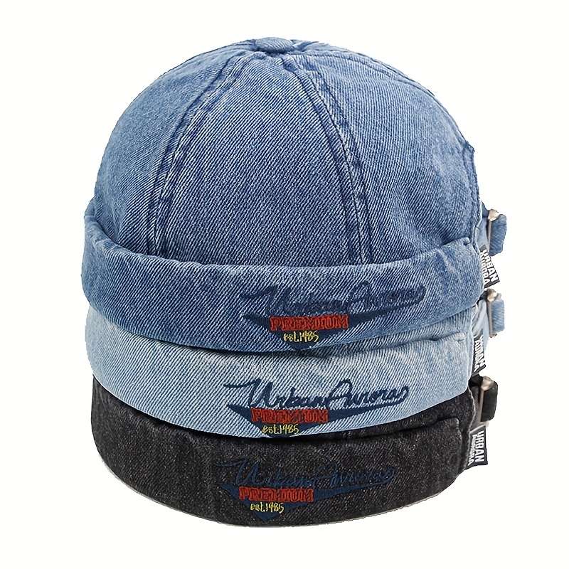 Sailor Brimless Caps Rolled Cuff Street Retro Fisherman Beanie Hat Cap
