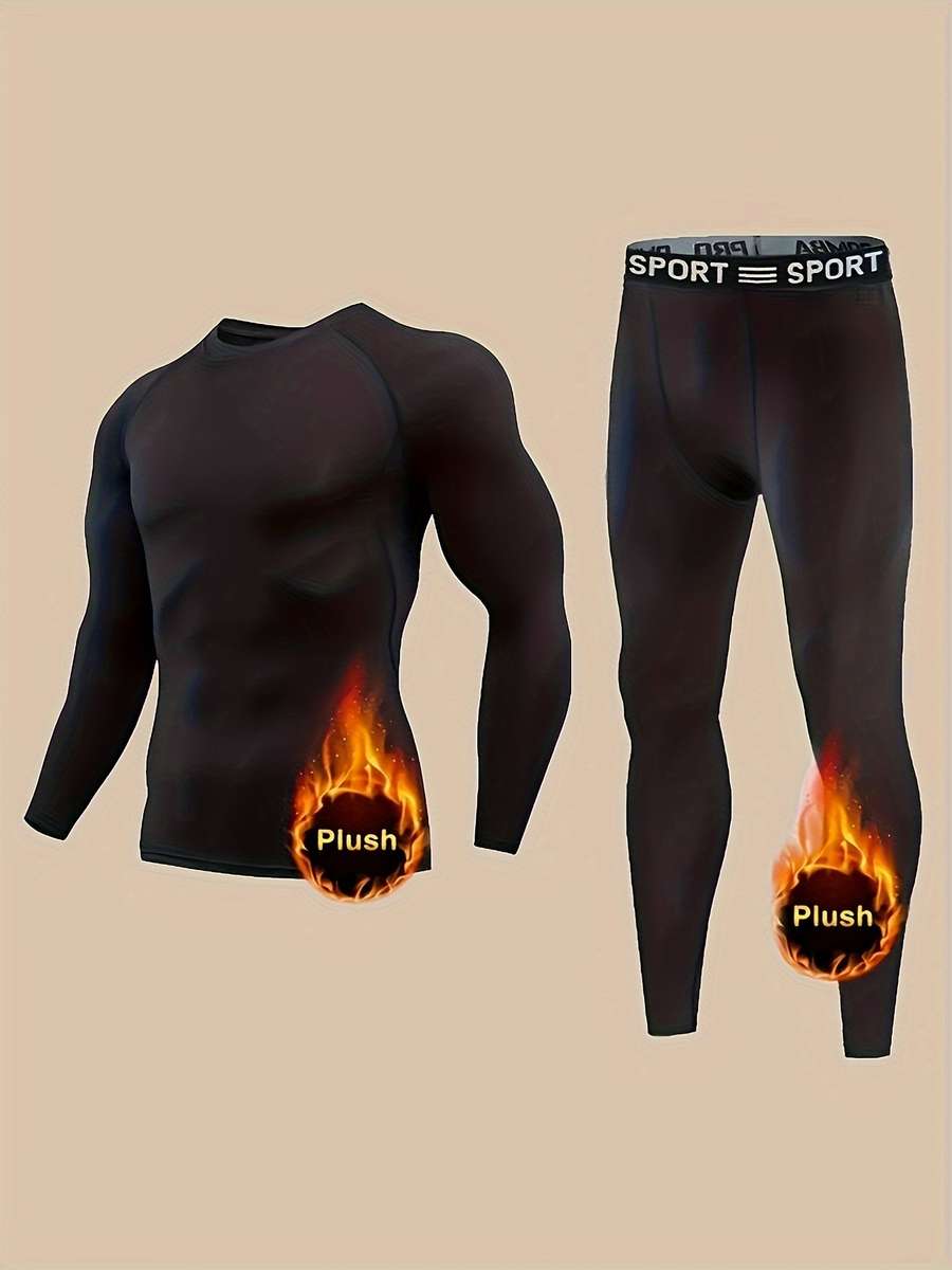 Thermal Underwear Color Black Sizexxxl