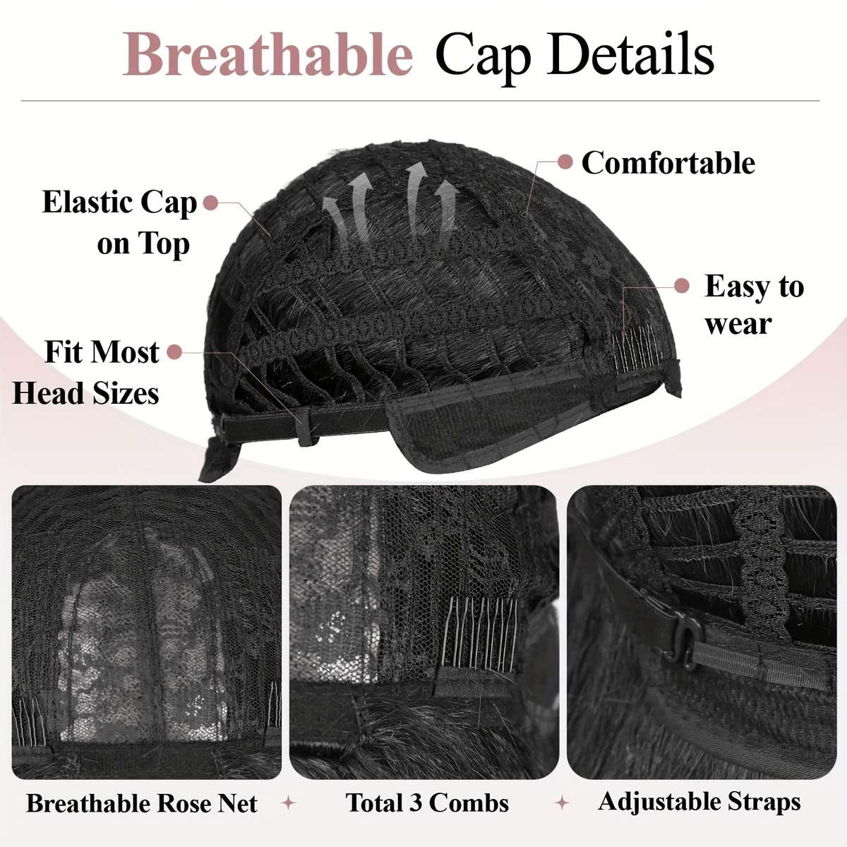 Black 45.72Cm Fashion Design Wig