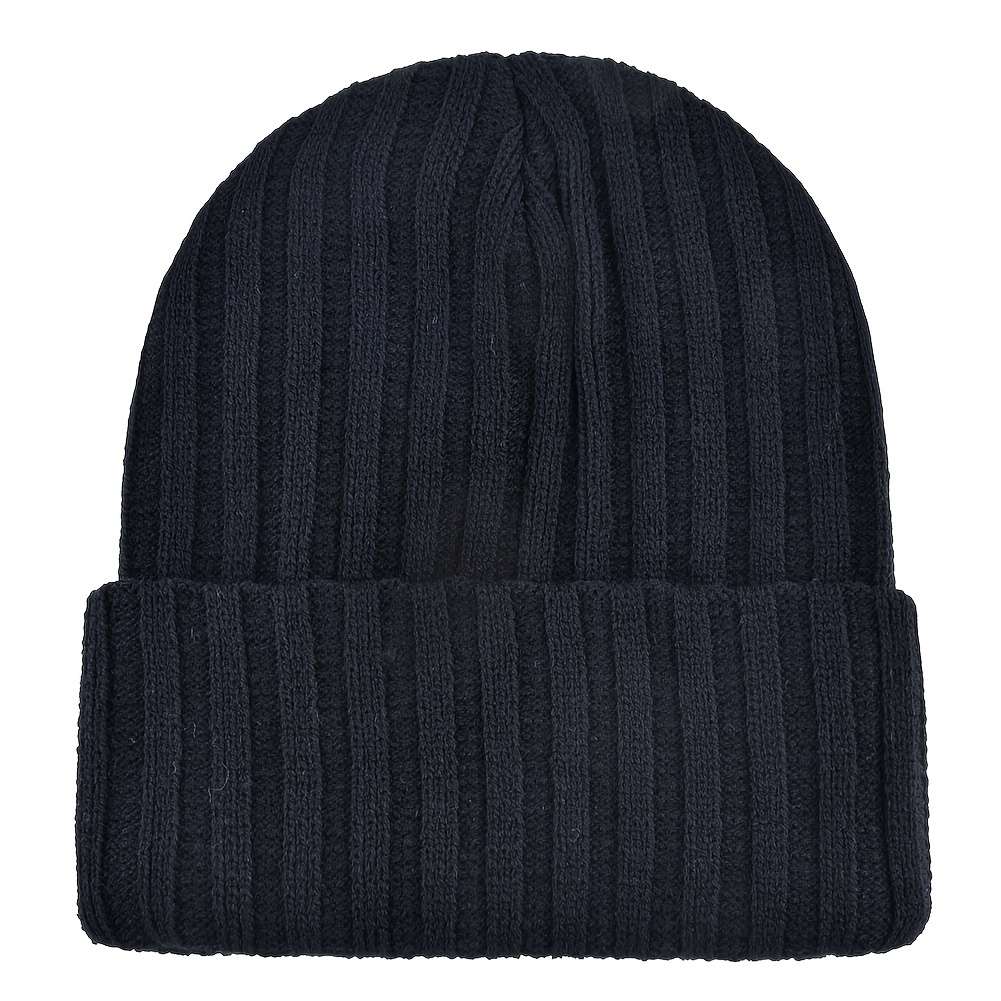 Men's Winter Knit Beanie Relaxed Style Windproof and Warm Suitable
