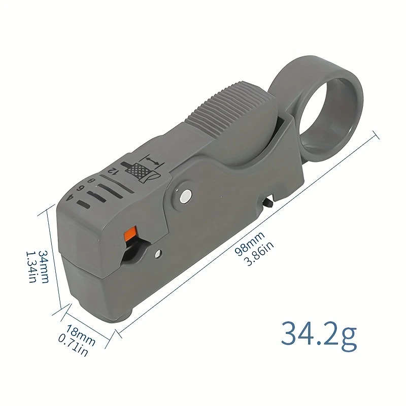 1pc Automatic Multifunctional Wire Stripper And Crimping Tool With Hex Wrench Plastic Handle Wire Cu