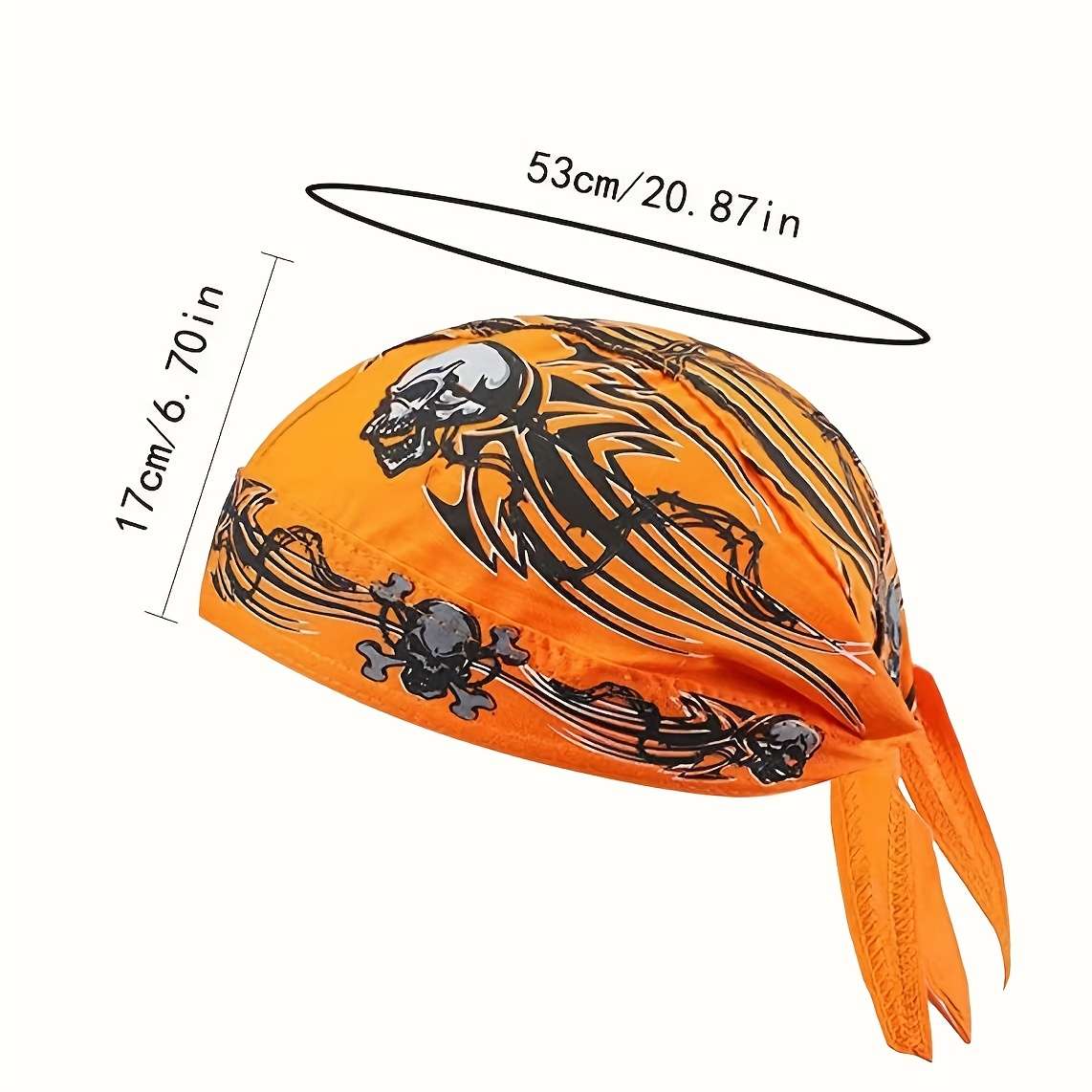 Hat Orange Skull