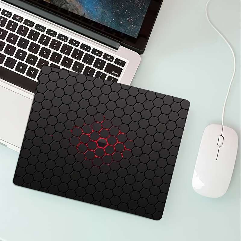 1pc Non-Slip Rubber Mouse Pad Oblong Geometric Gaming Design Office Desk Accessory 17