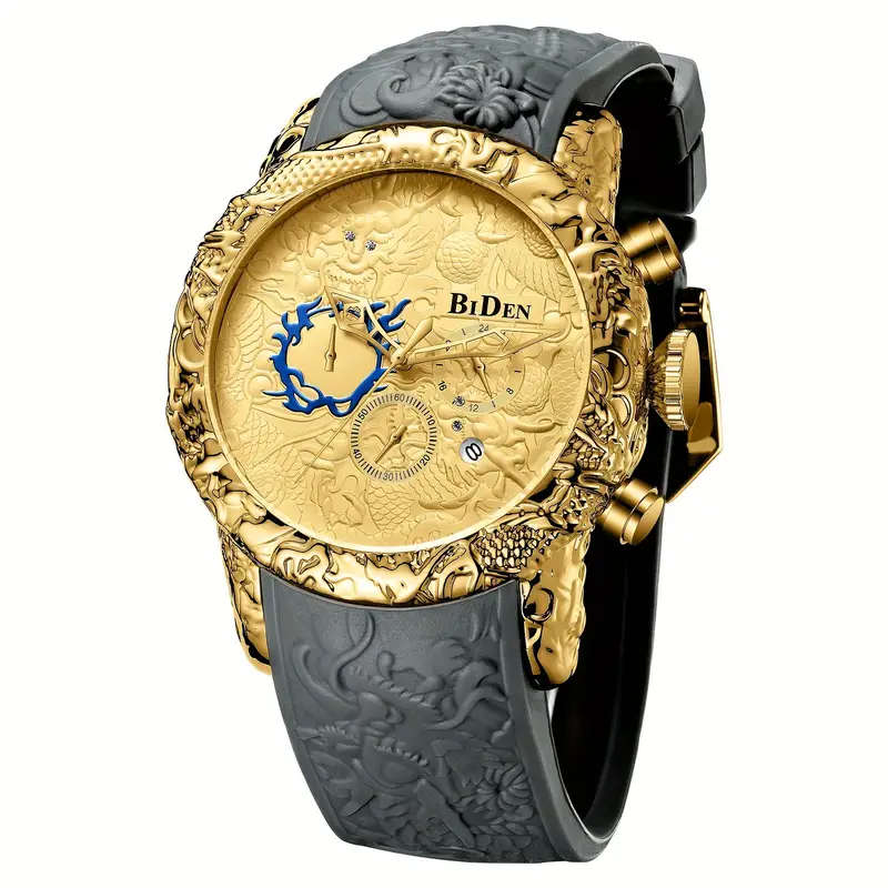 Men's Fashion Black Dragon Designer Watch