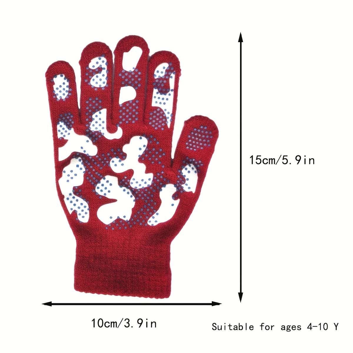 1 Pair Black Outdoor Sports Gloves