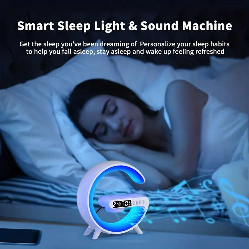 G63 Mini Colorful Ambient Light Wireless Charging Audio, smart Multi-function Music Desk Lamp