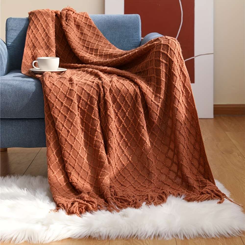 Blanket Color Beige size 152.4x203.2cm