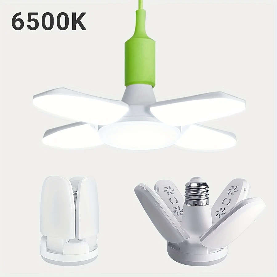 1pc LED Four-Leaf Lamp Mini Folding Light 28W  6500K Pendant Light Suitable