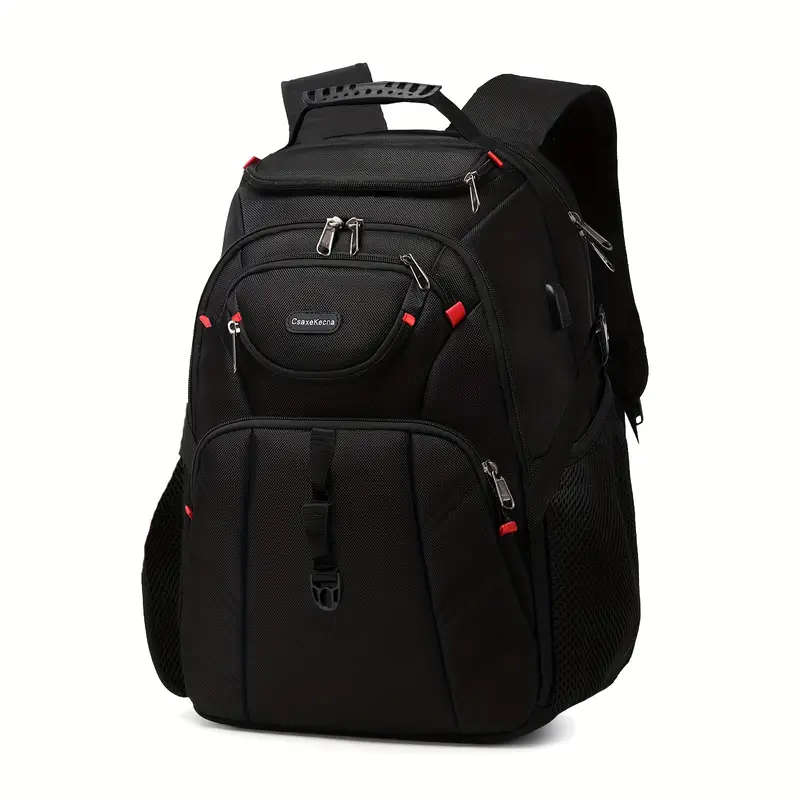 A travel notebook laptop backpack a durable business backpack with USB charging port suitable