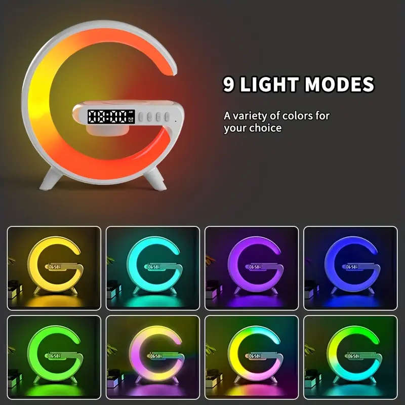 G63 Mini Colorful Ambient Light Wireless Charging Audio, smart Multi-function Music Desk Lamp