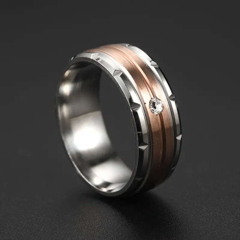 Men's 8mm Wide Titanium Ring