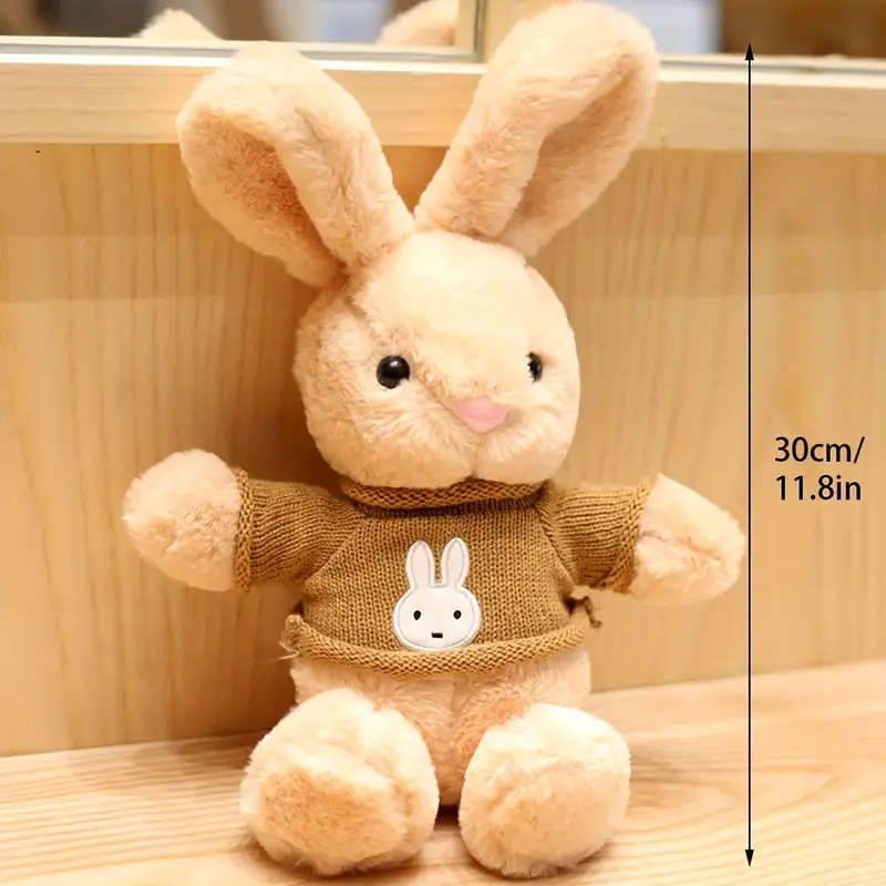 Cute Sweater Bunny Plush Toy Blue