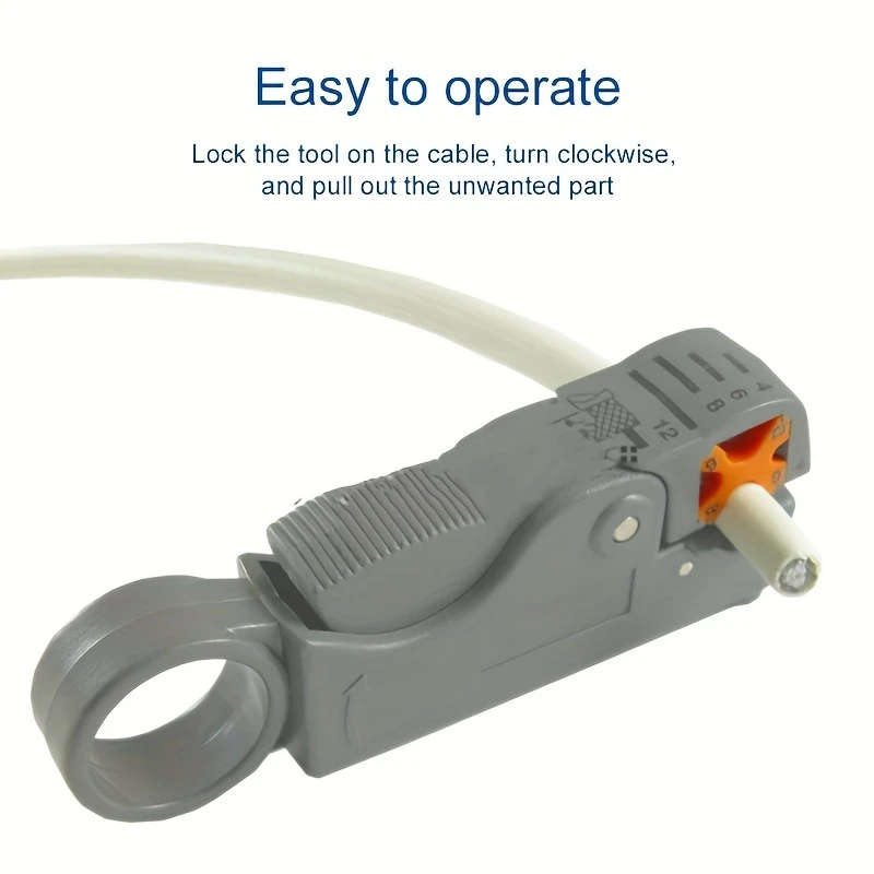 1pc Automatic Multifunctional Wire Stripper And Crimping Tool With Hex Wrench Plastic Handle Wire Cu