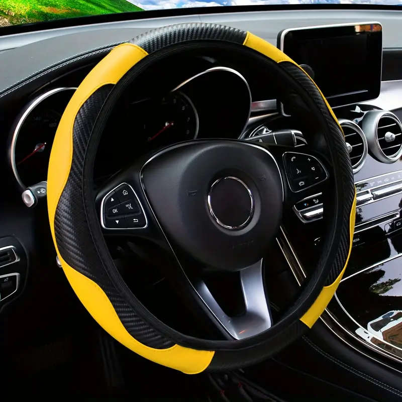 Universal PU Leather Steering Wheel Cover