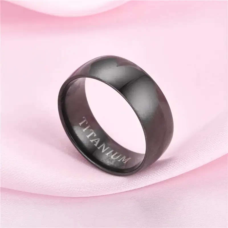 Titanium Black Ring for Men