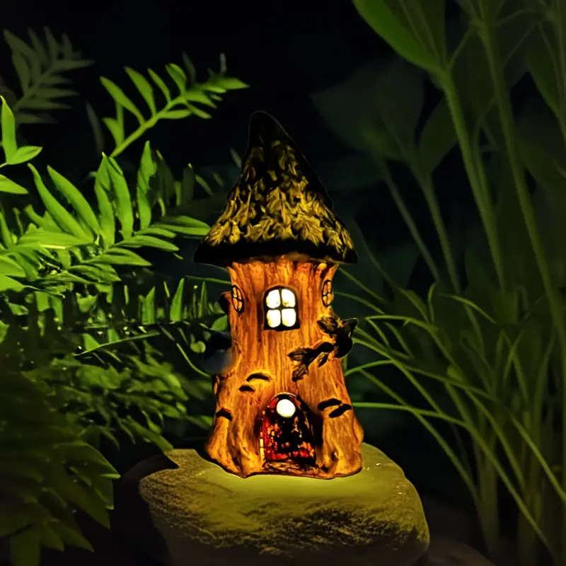 Solar Tree House Lights for Gardens and Patios