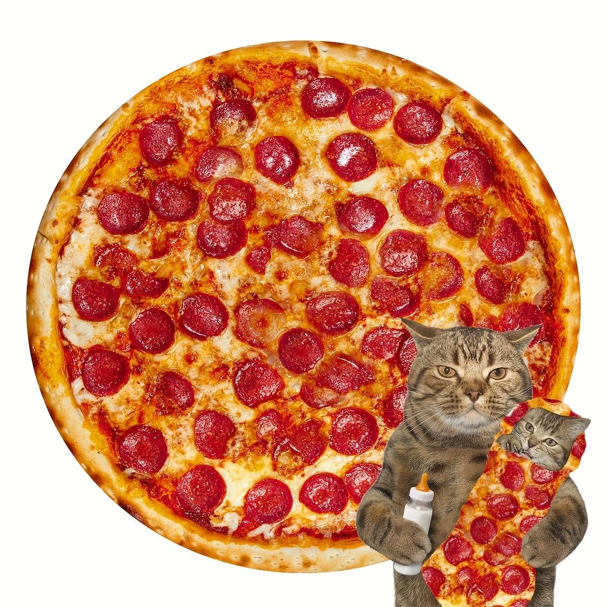 1ps Blanket Size 35Inch 0.9M  Style Meat Pizza