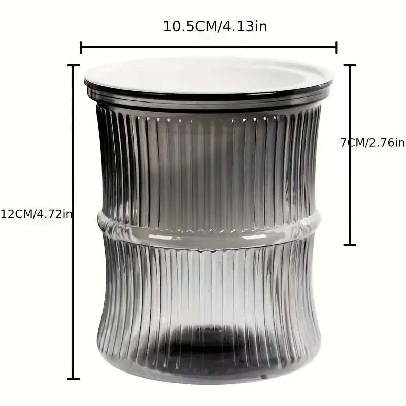 4-Pack Of Modern Self-Watering Plastic Bamboo Flower Pots Multicolour