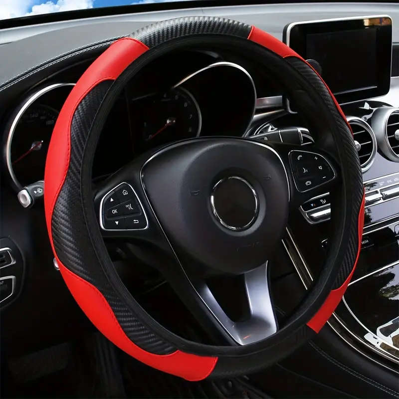 Universal PU Leather Steering Wheel Cover