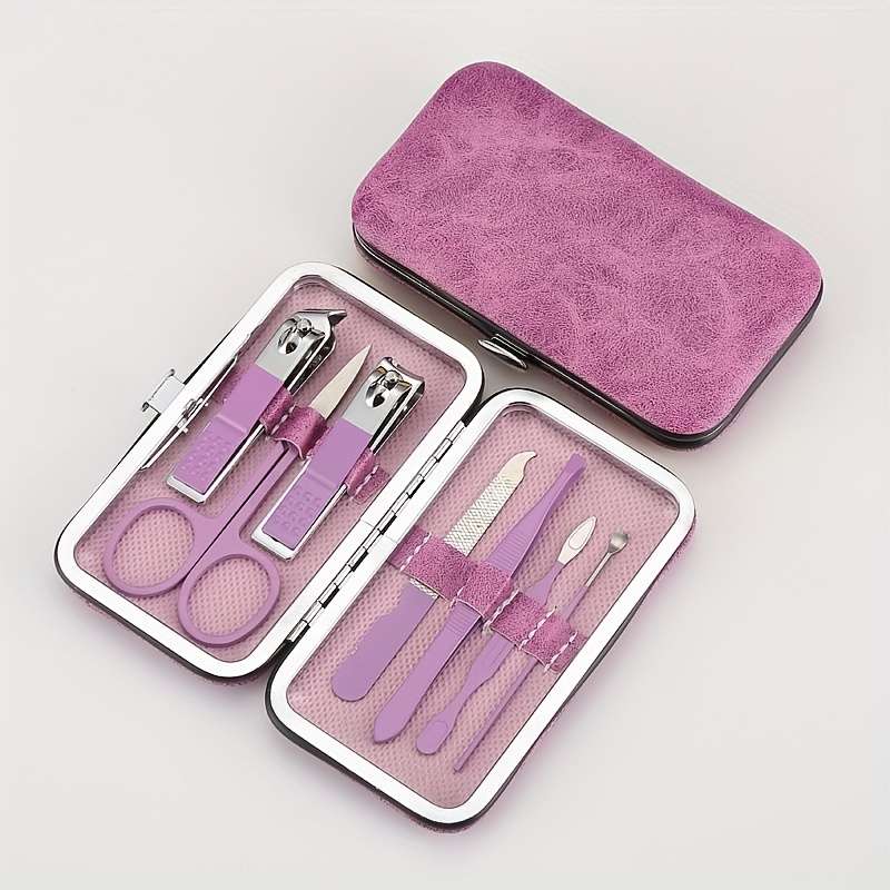 7pcs Set of Maka Purple Nail Clippers
